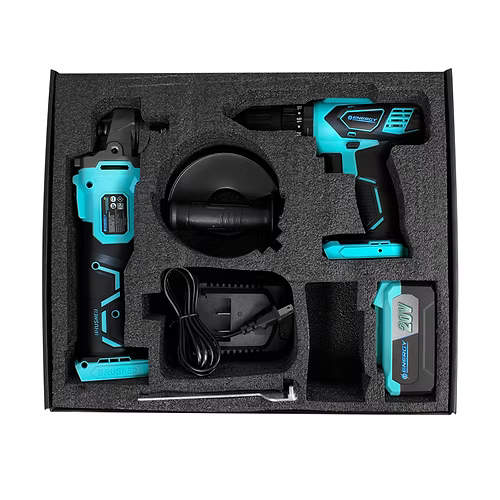 Kit Rotomartillo Inalámbrico 12″ 20V A20 + Esmeriladora Angular Inalámbrica 20V P20 Energy PA20C1