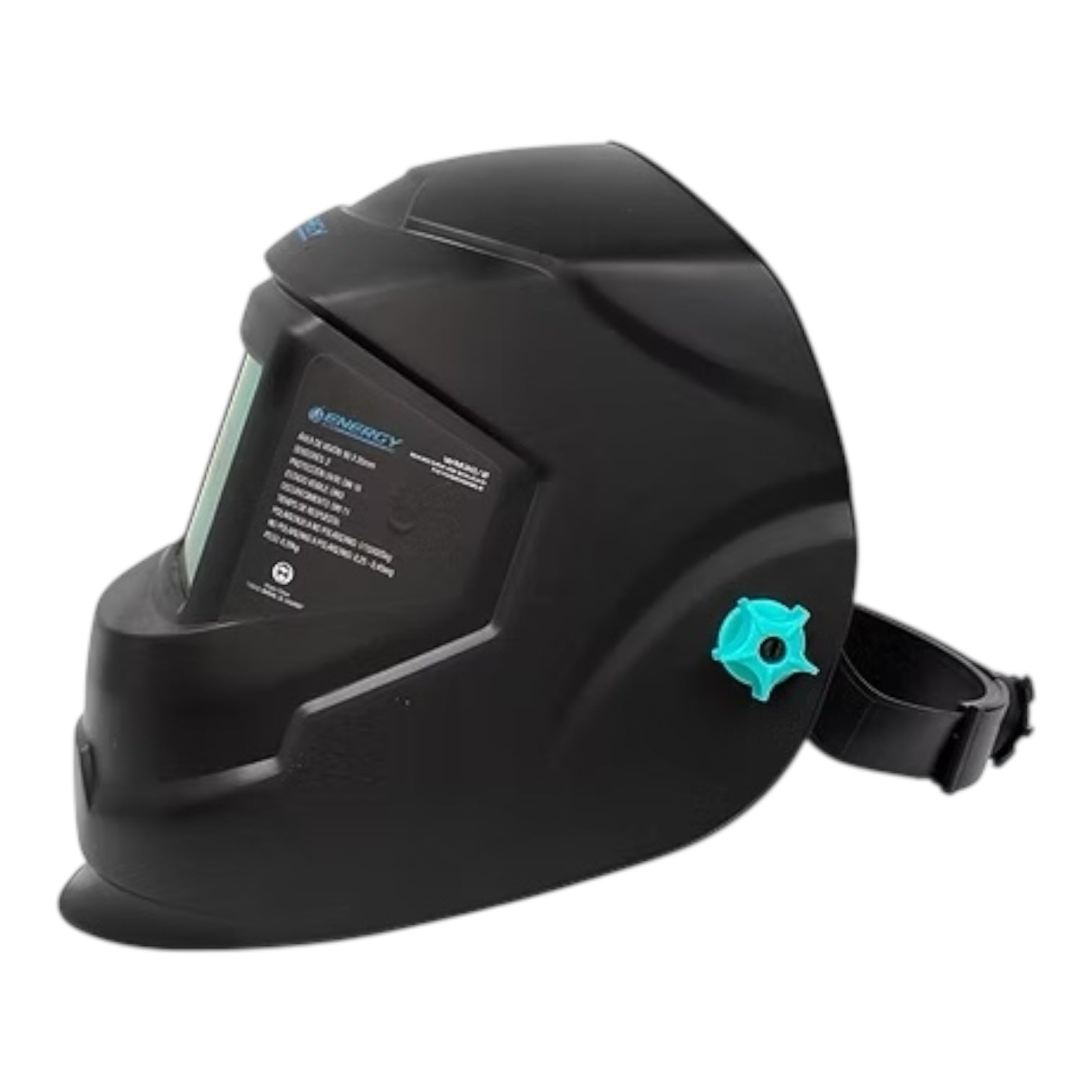 Máscara De Soldar Fotosensible 90x35mm Marca Energy Color Negro